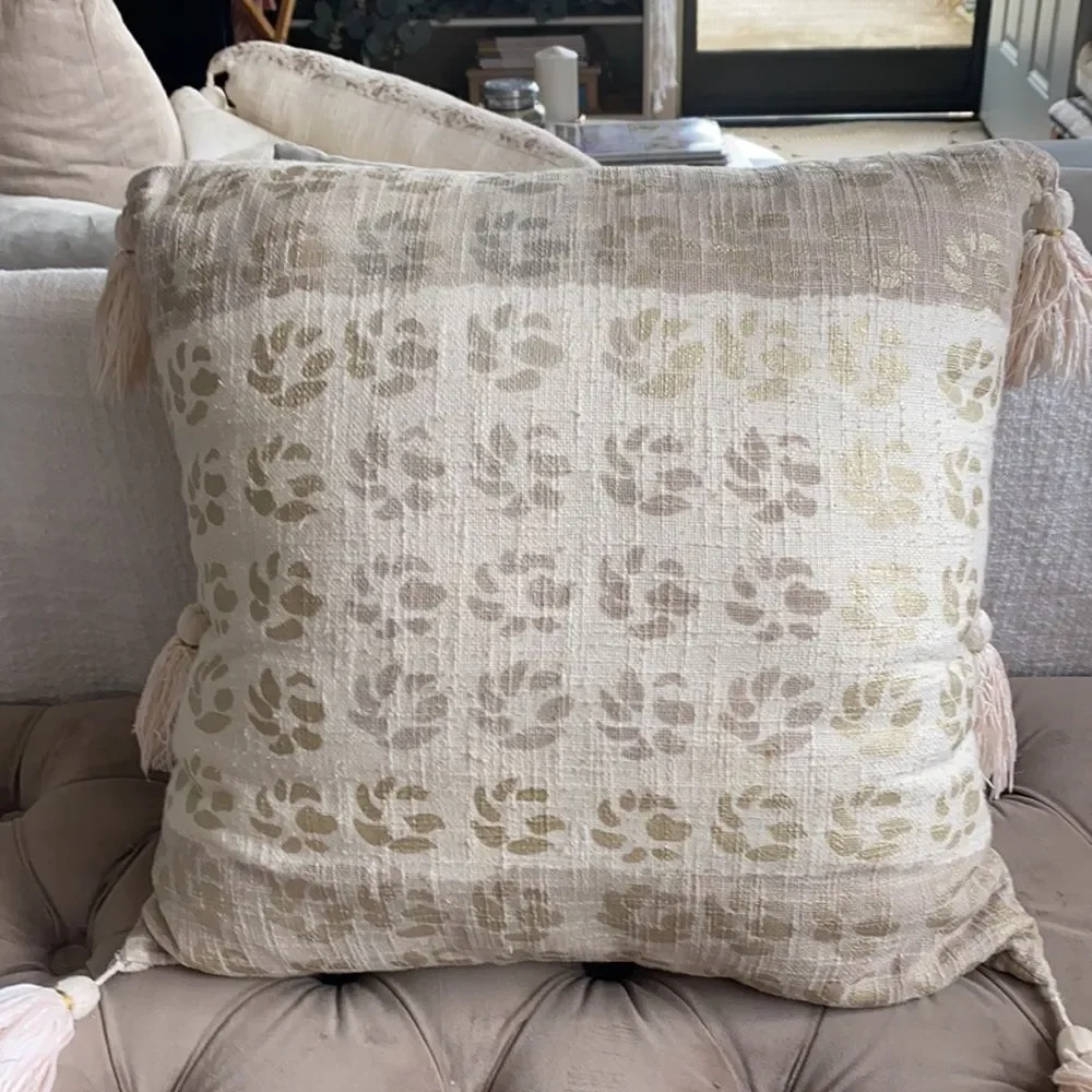 Anthropologie Tasseled Constance Pillow Case - Picture 5 of 12